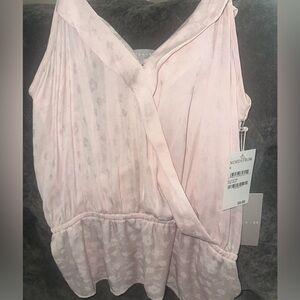 NWT Chelsea 28 blush pink wispy top.
